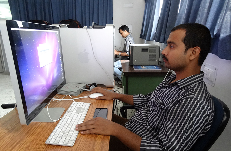 Video editing room