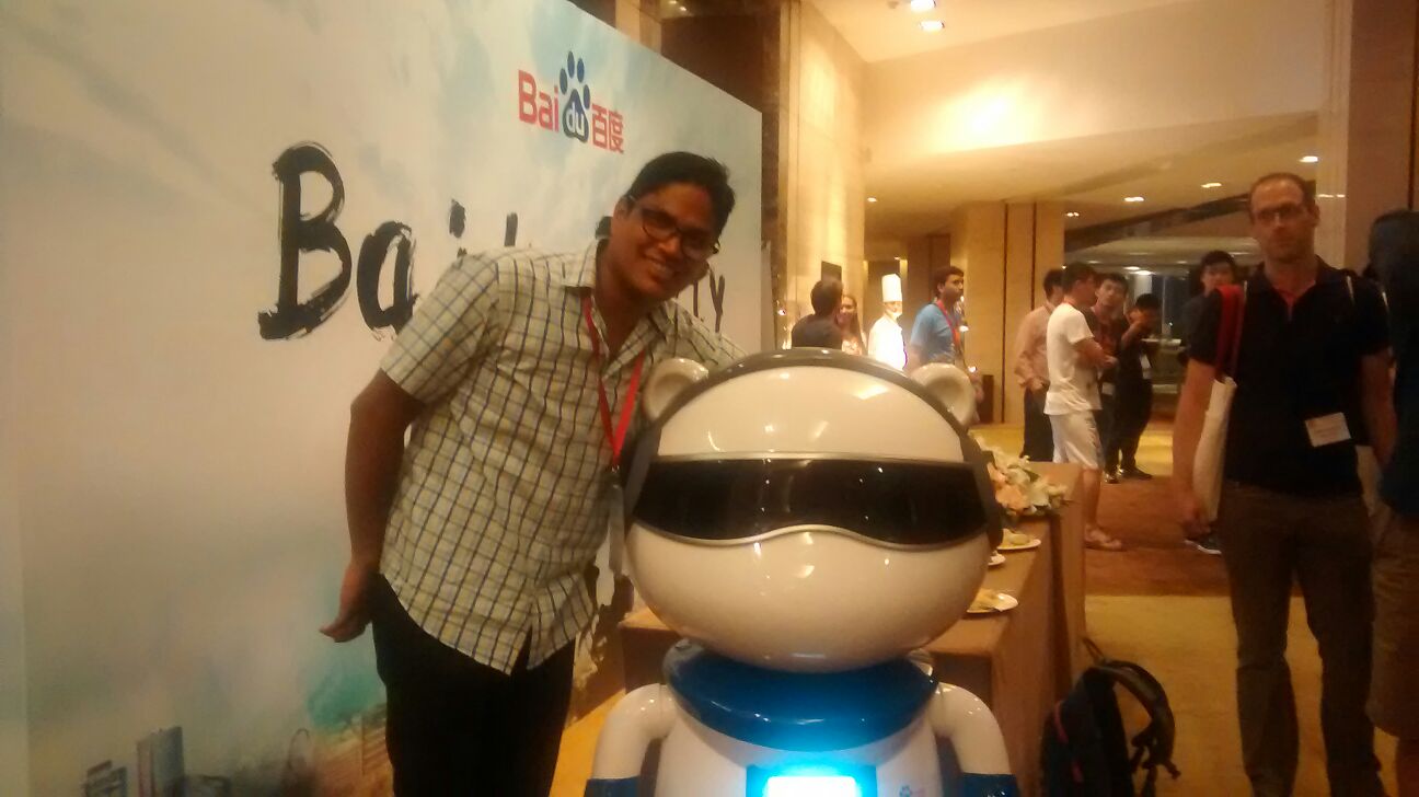 Sunil attending Baidu Party 2015 in Beijing, China