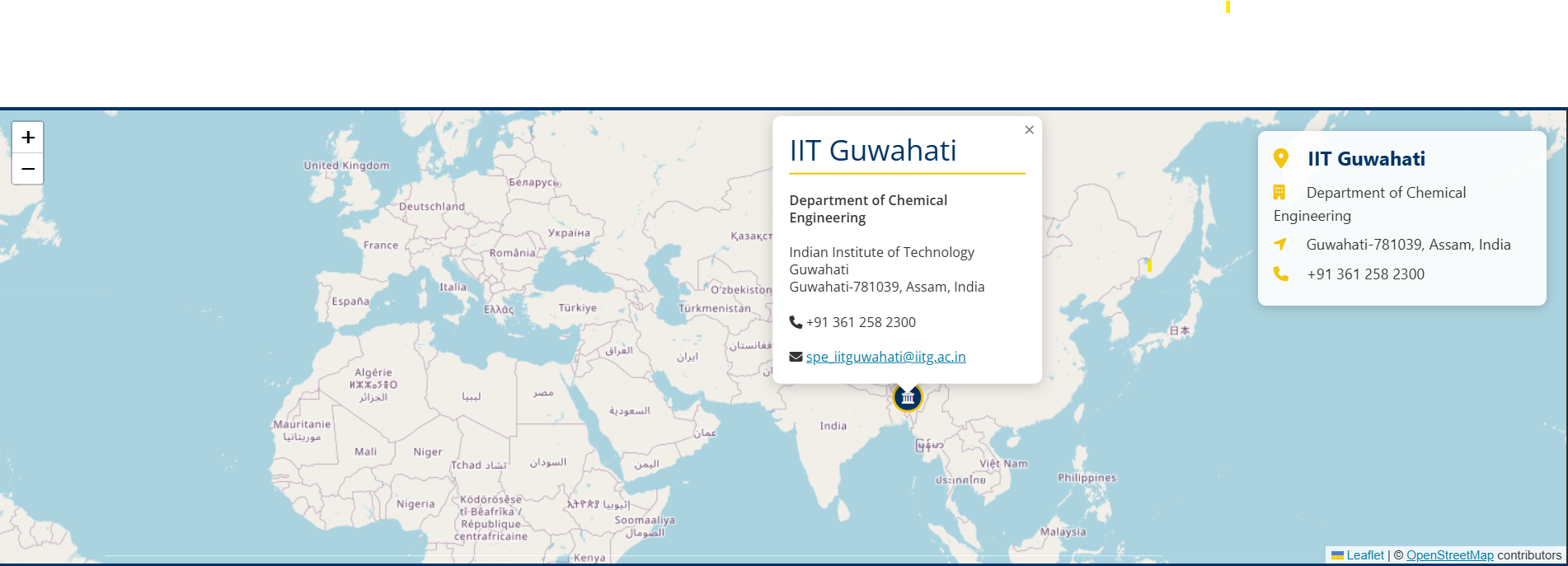 IIT Guwahati Location Map