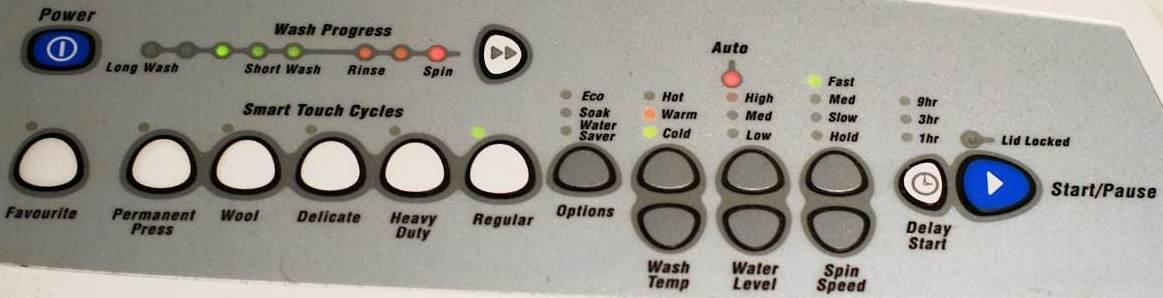 Washing Machine Control Panel