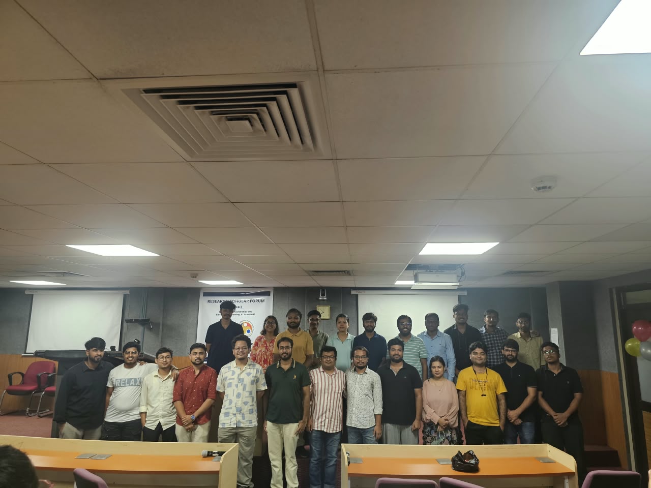 PhD scholars and RSF members gathered for a group photograph