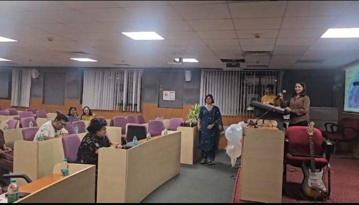 Participants taking part in a fun activity