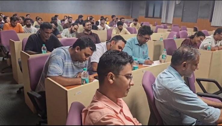 Participants taking part in a fun activity
