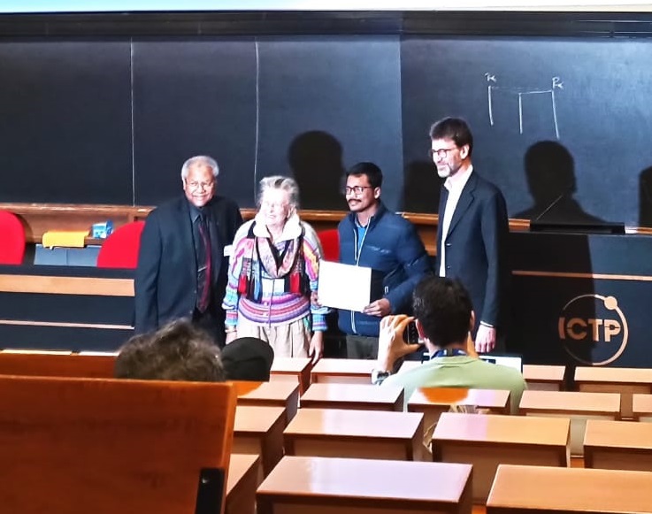 Best poster Award at ICTP-2023