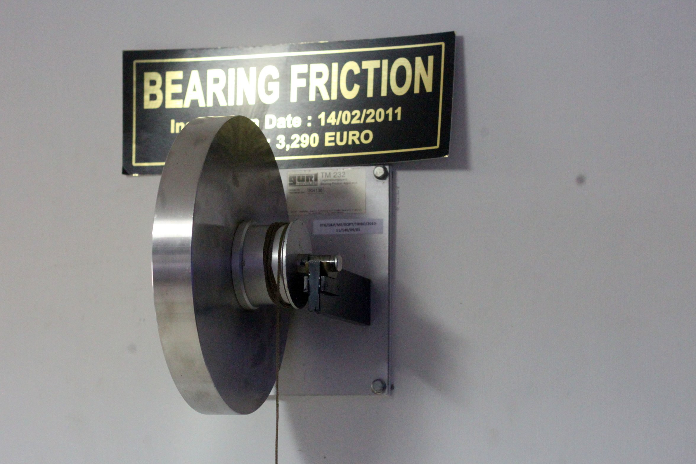 Bearing Friction Apparatus