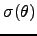 $\displaystyle \sigma(\theta)$