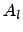 $\displaystyle A_l$