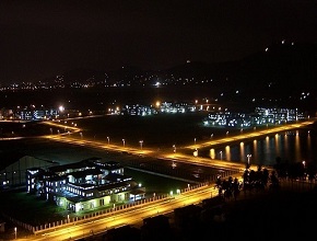 IITG Campus Night Aerial