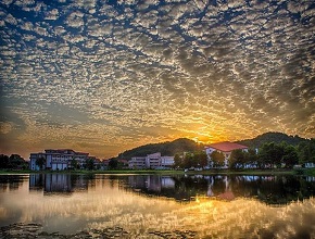 IITG Campus Lake Sunset