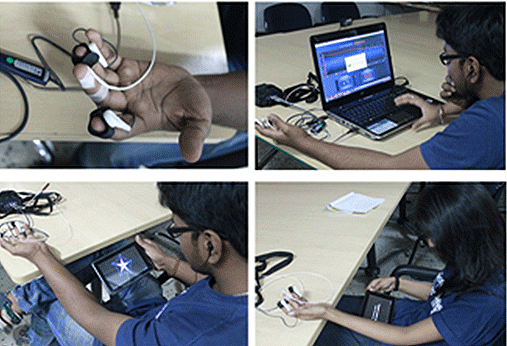 Galvanic Skin Resistance, ECG, EEG recorder at UE-HCI Lab
