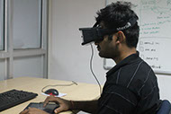 Experiment in progress at UE-HCI Lab